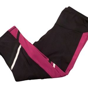 Champion Black & Pink Capri Leggings